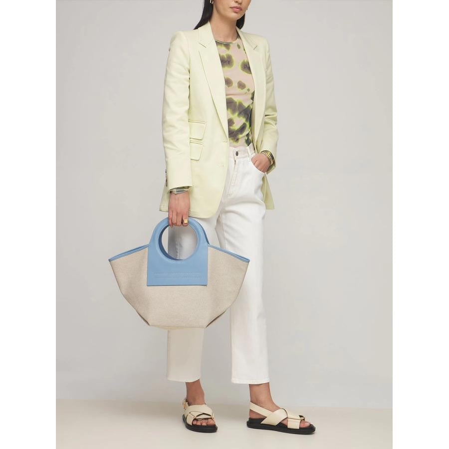 Trendy Leather Canvas Panel Bag - Joyscore