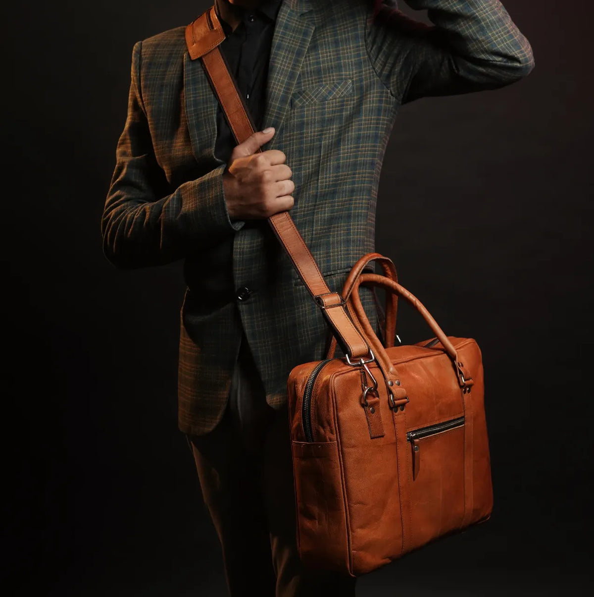 Leather Briefcase for Modern Needs - Joyscore
